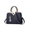 Damenhandtasche aus Kunstleder mit Perlenanhänger – elegante geometrische Tragegriffe und Umhängetasche fürs Büro, den täglichen Weg zur Arbeit und formelle Anlässe