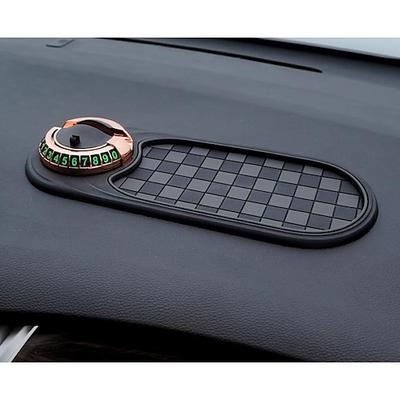 Multifunktions-Antirutschmatte fürs Auto, neuer multifunktionaler Handyhalter fürs Armaturenbrett, universell drehbares Anti-Rutsch-Pad fürs Armaturenbrett mit temporärer Parknummer Image