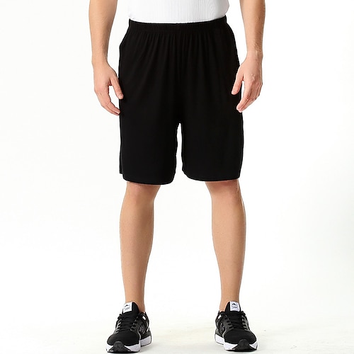 Herren Freizeitkleidung Pyjamashorts Einfach Mode Klassisch Lässig Heim Täglich Bett Baumwolle Komfort Atmungsaktiv Weich Shorts Elastischer Bund Sommer Schwarz Rosa Image
