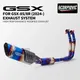 Sistema di scarico moto Per GSX-8S GSX-8R gsx8s gsx8r Intestazione blu in acciaio inossidabile