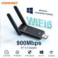 COMFAST 900Mbps WiFi 6 BT 5.3 Adattatore USB Dual Band 2.4/5G RTL8851BU Scheda di rete senza fili