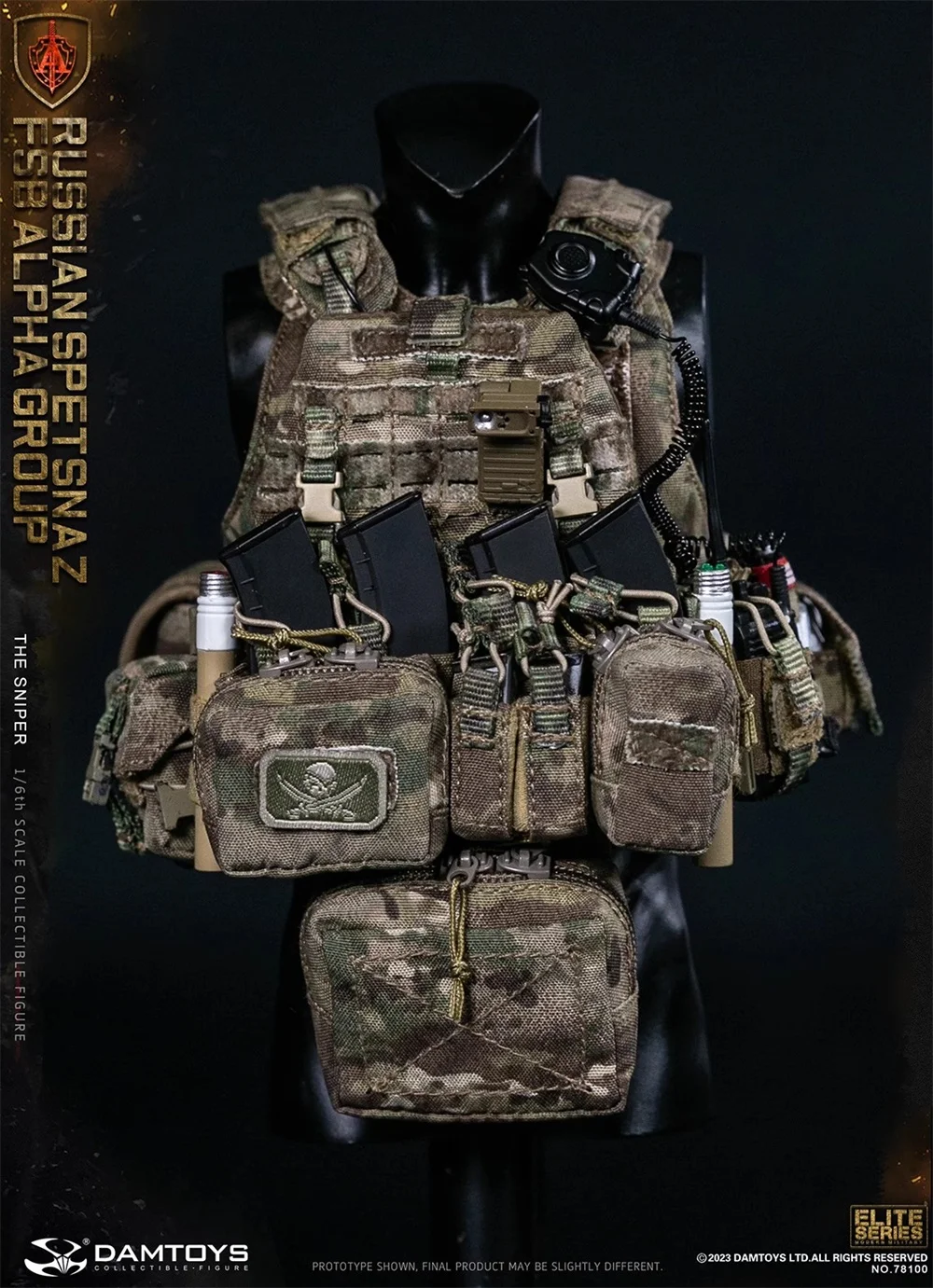 1/6 DAMTOYS DAM 78100 Il Russo Action Figure Sniper Giocattoli Modello Appendere Petto Gilet Borsa Cintura Multi Opzione Per 12 "Figura FAI DA TE