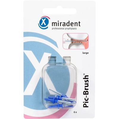 Hager Pharma MIRADENT Interdentalbürste PIC-Brush large blau 6 St Image