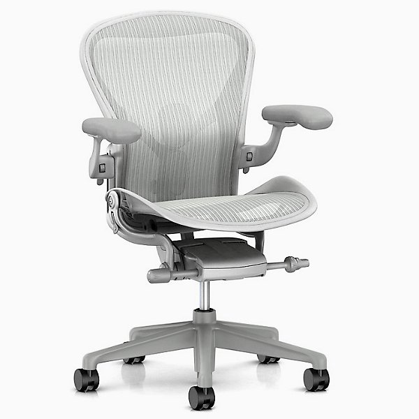 Herman Miller Aeron Office Chair - Size C, Mineral - Herman Miller Authorized Retailer