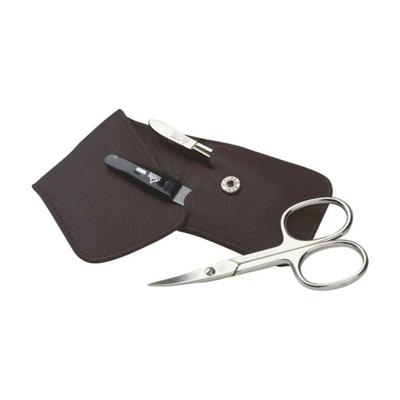 ERBE Erbe-Manicure Taschenetui grau braun Damen