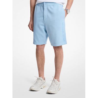 Michael Kors Garment-Dyed Cotton Shorts Blue M