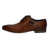 Schnürschuh BUGATTI, Herren, Gr. 41, braun (cognac, used), Leder, elegant, Schuhe Derbyschuh Business-Schnürer, im Used-Look, Freizeitschuh, Halbschuh, Schnürschuh