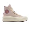 Sneaker CONVERSE "CHUCK TAYLOR ALL STAR MOVE PLATFORM GOLD LUXE", Gr. 39, orchid dust, egret, gold, Synthetik, sportlich, Schuhe