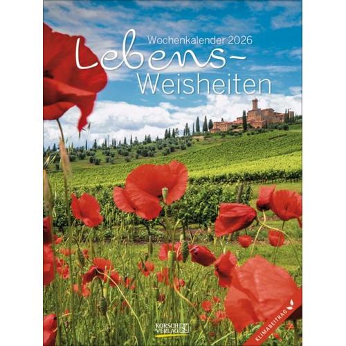 Literaturkalender Lebensweisheiten 2026 - Korsch