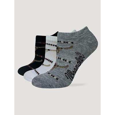 Wrangler Women's Lowcut Steerhead Sock 3-Pack Multi Vintage Size One Size