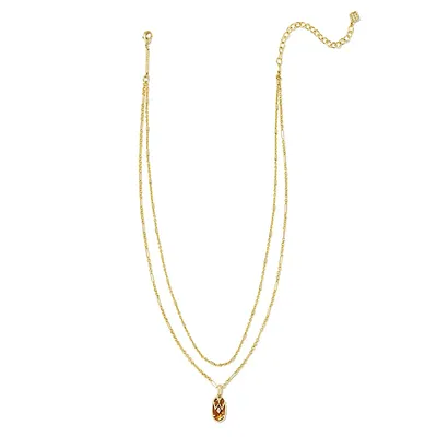 Wrangler x Kendra Scott Elisa Necklace Marbled Amber Size One Size