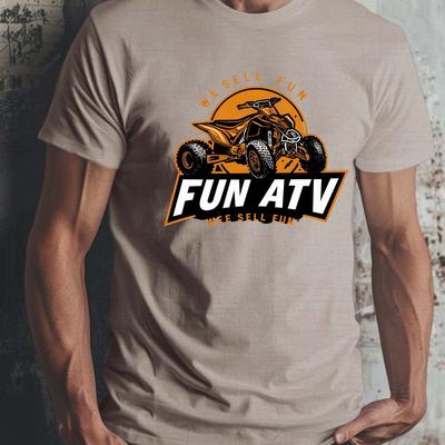TEMU Men's Casual Short Sleeve T-shirt With Print - Breathable Polyester, Machine Washable, Round Neck - Summer Image