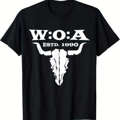 TEMU Funny Wacken Music Festival Men's T-shirt Funny Men's T-shirt, Vintage Men's T-shirt Men's Summer Casual T-shirts, Party Costumes, Carnival T-shirt Image