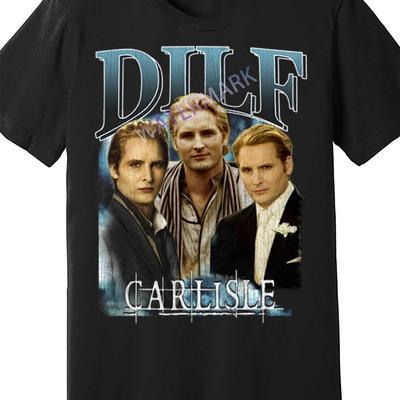 TEMU Cullen Vintage Retro 90' - Tee - Saga Fan Made Tee 1728156 Funny Men's Short Sleeve T-shirt Black Pr Image