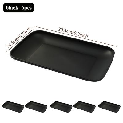 TEMU 6pcs Dinner Plates Are Used For Household Containers, A Of Colors With More Appetite, Can Be Used In Restaurants And Dessert Shops, A Of Uses, Large Capacity Integrated Molding For Image