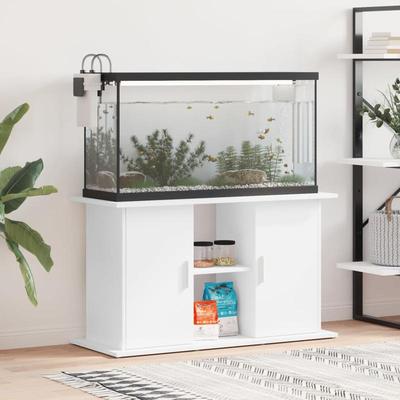 TEMU Aquarium Stand White 101x41x58 Cm Wood Material Image