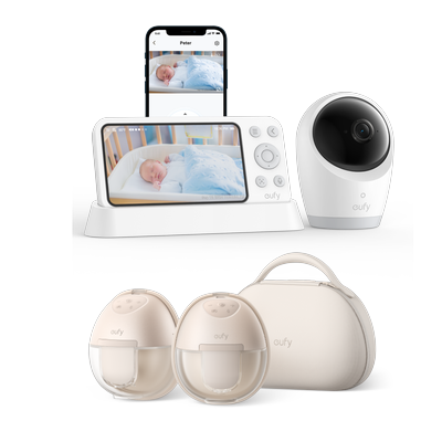 eufy Breast Pump S1 Pro & Baby Monitor E21 White