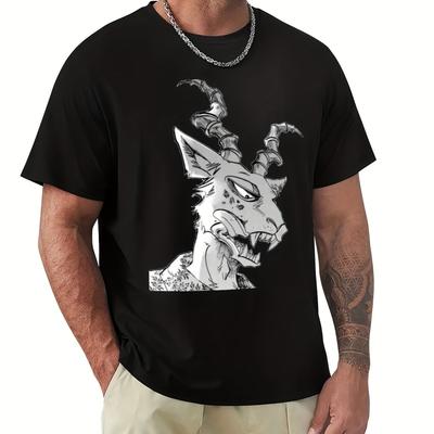 TEMU Beastars Melon Tshirt Blouse For A Anime Clothes Mens Funny T Shirts 22g Image