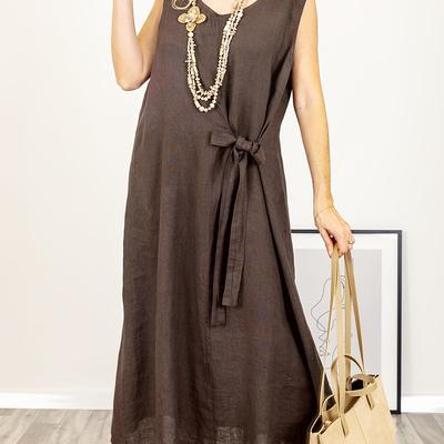 TEMU Didi Plus Size Women's Dress, Casual And Comfortable Beachwear, Ladies' Maxi Dress Image