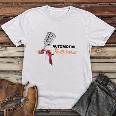 TEMU Car Paint Spring And Summer Men's Short-sleeved T-shirts Printed Tops Summer T-shirts Image