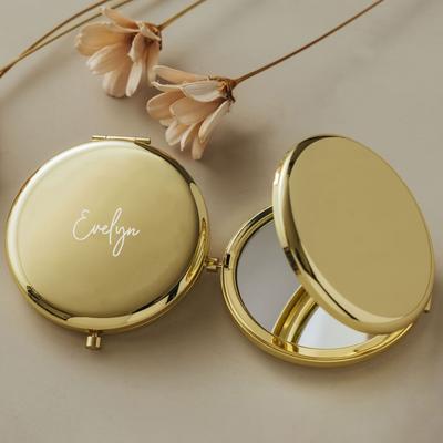 TEMU Customized Engraved Small Mirror | Personalized Pocket Mirror | Women's Christmas Gift Image