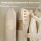 Down Jacket Compressed Dust Cover Wardrobe Clothes Dust Bag Household Visible Transparent Window Hanging Clothes Bag With Zipper
