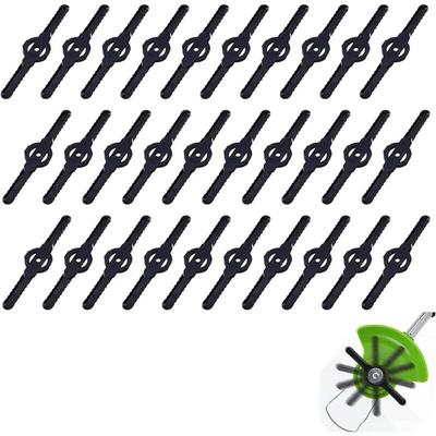 30 Stück Kunststoff-Rasenmähermesser, Ersatzmesser für Rasentrimmer, Rasentrimmer-Ersatzmesser, Image