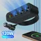 120W 2USB Car Charger Fast Charging PD Type C Car Phone Charger Adapter 12V 24V Car Cigarette