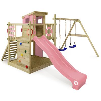 Spielturm Klettergerüst Smart Camp mit Schaukel & Rutsche, Baumhaus mit Sandkasten, Kletterleiter & Image