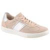 Sneaker LEGERO "SILENCE", Damen, Gr. 43, tasso (beige), silberfarben, Veloursleder, Glattleder, sportlich, Schuhe, Retro Sneaker, Schnürschuh mit zusätzlichem Innenreißverschluss