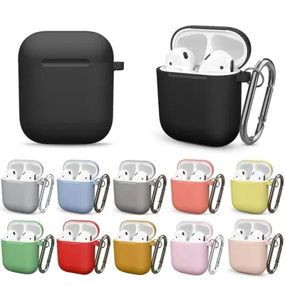 Hülle für Apple Airpods 1 2 Hülle Drahtlose Kopfhörer Zubehör Bluetooth Headset Weiches Silikon Apple Air Pods 1st 2nd Cover Cases Image