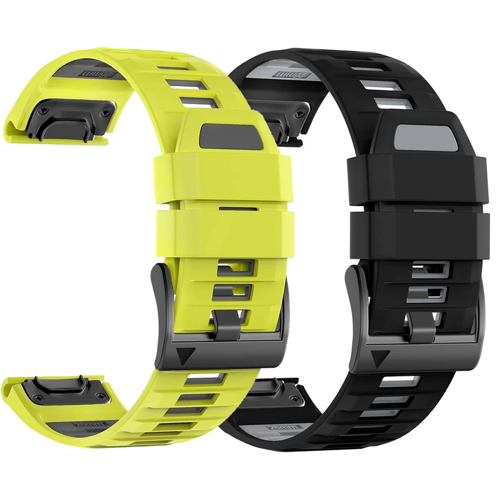 22 26 MM Silikon Armband Armband Für Garmin Fenix 8 E 7 7X 6X 6 Pro 5 5X Plus Epix Enduro 3 Armband QuickFit Release Armband Image