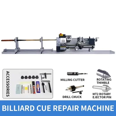 Billard-Queue-Reparaturmaschine, Queue-Reparatur-Drehmaschine, Austausch des Kupferrings, Image