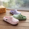 Perforierte Schuhe mit dicken Sohlen für Damen, Sandalen zum Tragen, höhenvergrößernde Hausschuhe, Wander-Strandsandalen