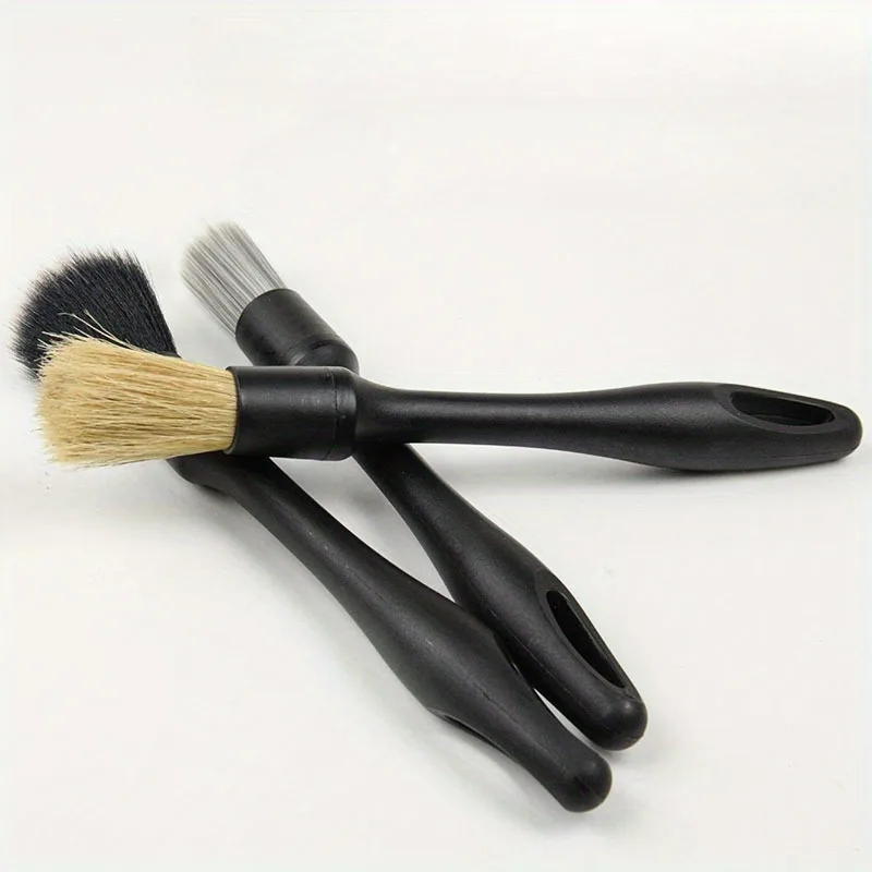 3PCS Auto Detaillierung Pinsel Super Weiche Auto Innen Detail Pinsel Mit Synthetische Borsten Auto Dash Duster Pinsel Zubehör Image