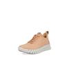 Slip-On Sneaker ECCO "GRUUV W", Damen, Gr. 43, rot (lachsfarben), Nubukleder, sportlich, Schuhe, Schlupfschuh, Freizeitschuh, Halbschuh mit elastischen Schnürsenkeln