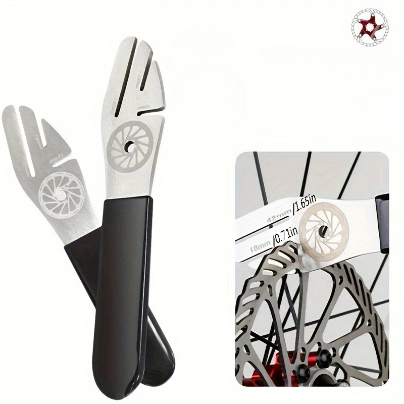 Fahrrad Werkzeug Disc Bremsscheibe Ausrichtung Abrichten Werkzeuge MTB Abflachung Korrektur Schlüssel Edelstahl Fahrrad Reparatur Werkzeug Image