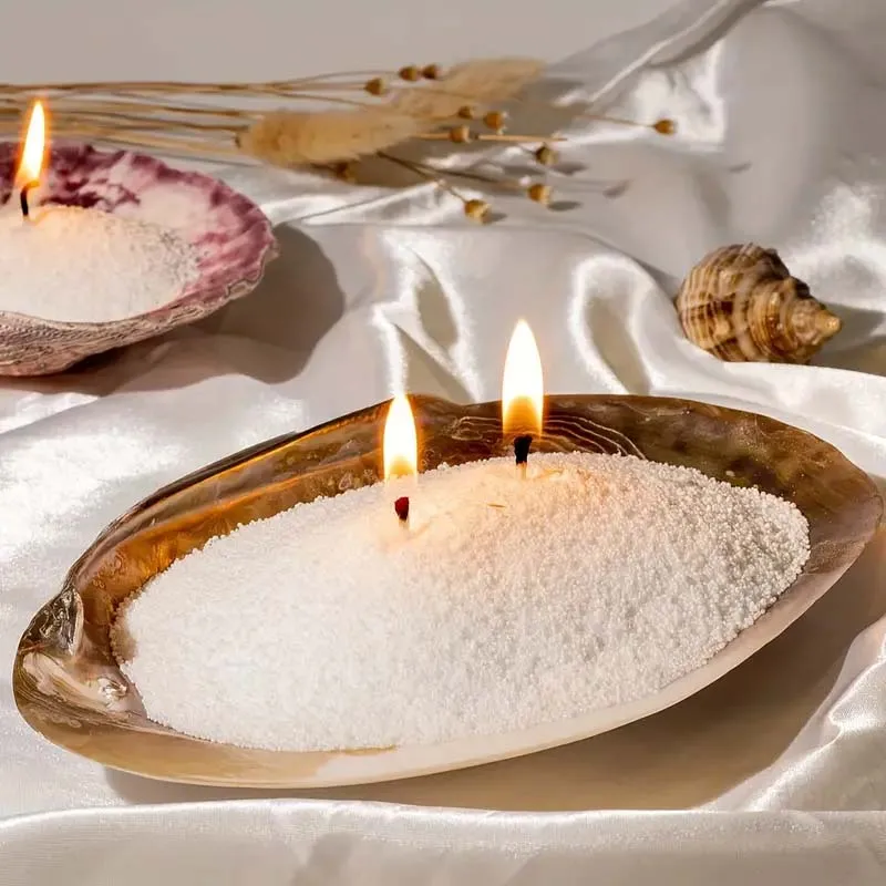 100/200G Sand Wachs Eis Blume Wachs Großhandel DIY Duft Kerze, Der Lieferungen Schneeflocke Wachs Perle Wachs Sand malerei Materialien Image