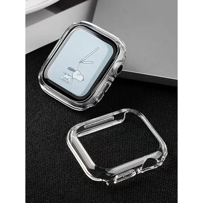 Screen Protector For Apple Watch Case 9 8 45mm 41mm 44MM 40MM 42mm Full TPU bumper Cover accessories iwatch series 7 SE 6 5 4 3