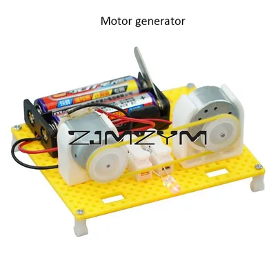 DIY handgemachte Motor Generator Wissenschaft Spielzeug Hand Generator Physik DIY Lernen pädagogisches Spielzeug Image