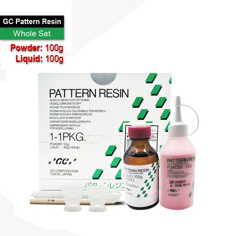 3 Modelle FUJI GC Materialien zur Linderung von Prothesen, Zahnmuster, Acrylharz, selbstahärtend, weicher Liner, Gewebe, Spülung, Pulvermittel Image