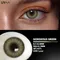 UYAAI 2 pièces lentilles de Contact colorées négociable élève couleur cercle lentille vert Iris Prescription annuel nouvelle lentille de Contact de couleur