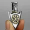 HNSP Collana a catena stile ancora con ciondolo runa vichinga in acciaio inossidabile per uomo Accessori per gioielli vintage da uomo