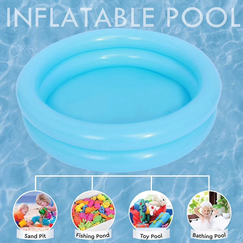 Piscine gonflable ronde pour bébés et tout-petits, piscine d'été portable pour enfants, petite pompe pour enfants, piscine intérieure et extérieure pour enfants de 0 à 3 ans