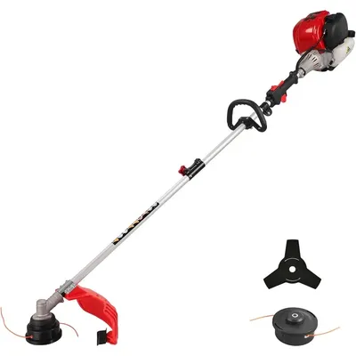 PowerSmart 4 Cycle 37cc Weed Wacker Gas Powered, 3 in 1 Detachable Straight Shaft Multipurpose
