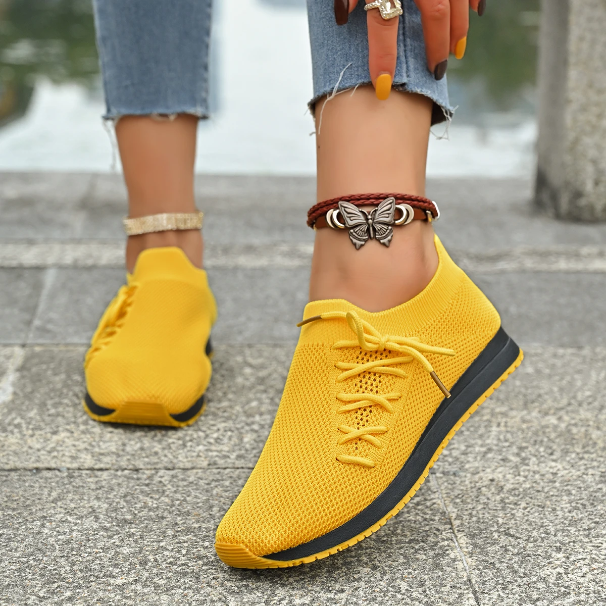 Scarpe Casual da donna moda scarpe basse in mesh traspirante da passeggio donna Sneakers bianche donna 2024 scarpe femminili Tenis Feminino