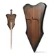 Supporto per gancio per spada Katana per montaggio a parete Supporto per spade in legno regolabile per soggiorno Visualizzazione dell'arco Dagger Axe Anime Prop