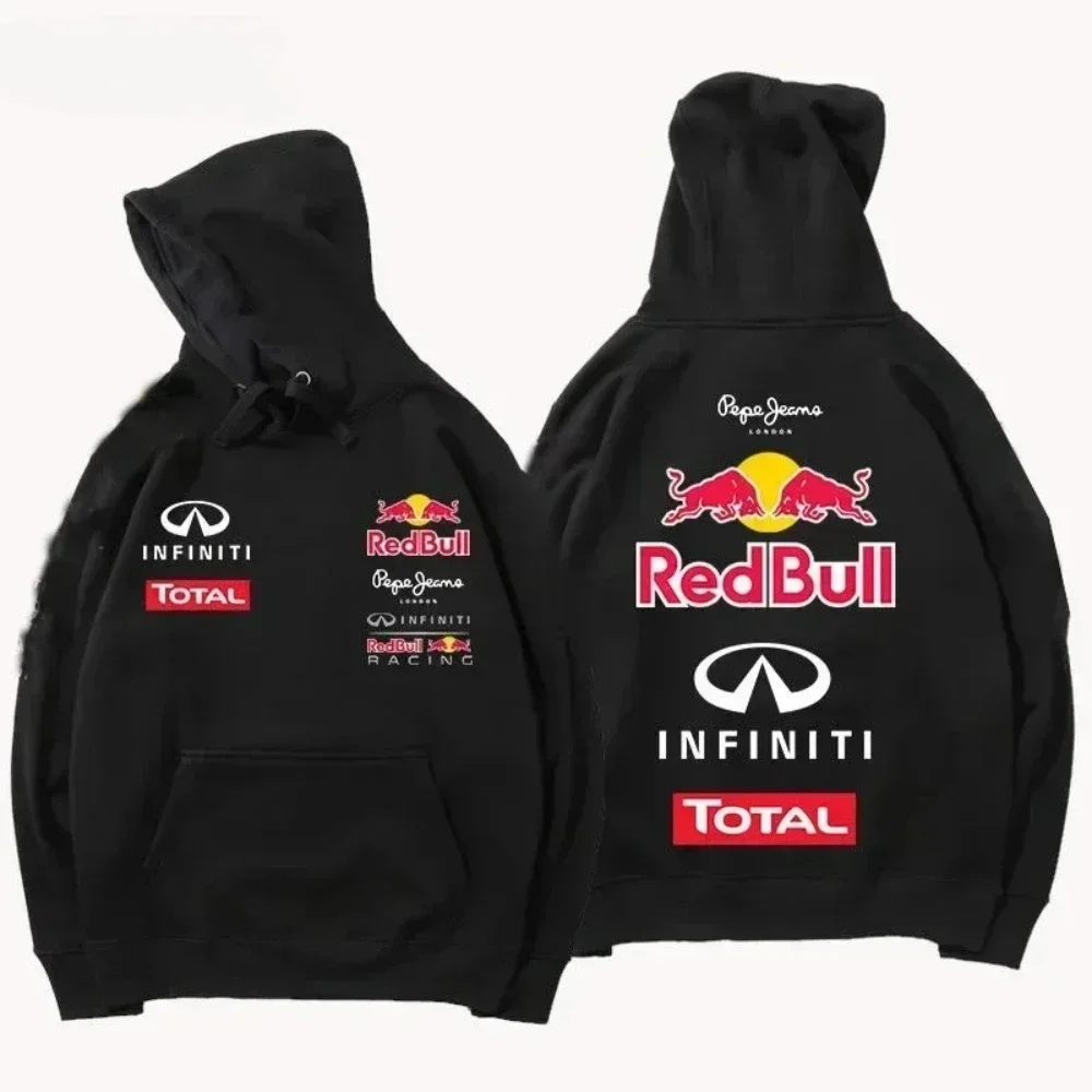 La nuova felpa con cappuccio Racing Team 2025 con stampa primaverile e autunnale, i pullover con cappuccio Red Bull sono adatti sia per uomini che per donne