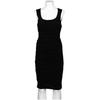 Dolce&Gabbana Damen Kleid, Gr. 42, schwarz, Schurwolle