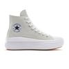Sneaker CONVERSE "CHUCK TAYLOR ALL STAR MOVE PLATFORM", Gr. 39,5, schwarz-weiß (barely grau, weiß, schwarz), Textil, sportlich, Schuhe